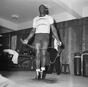 Gymnasium Prints: Boxer Liston Jumping Rope