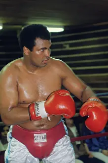 Boxer Muhammad Ali Fighting