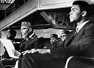 Boxer Mumammad Ali at Nation of Islam Meeting