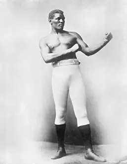 Boxer Peter Jackson in Boxing Stance