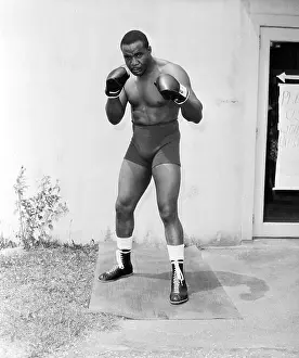 Boxer Sonny Liston in Fighting Form