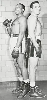 Boxers Archie Moore and Joey Maxim Posing Back to Back