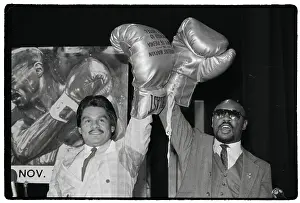 Press Conf Prints: Boxers at Match Press Conference