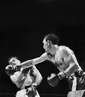 Boxing Action; Boxer Delivering Punch