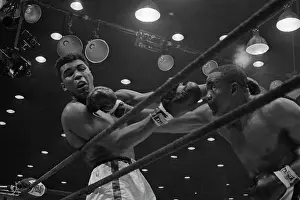 Boxing Action with Sonny Liston and Cassius Clay