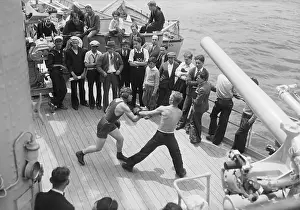 Boxing On Board U.S.S. California