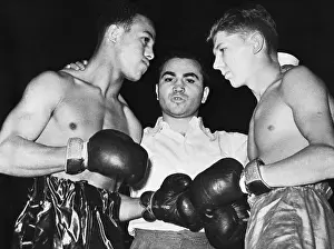 Teaching Prints: Former Boxing Champ Barney Ross as Referee