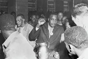 Jefferson City Prints: Boxing Champion Sonny Liston While Visiting with Prison Inmates