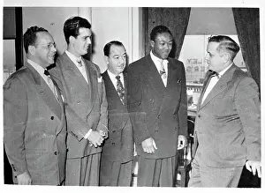Boxing Commissioner Talks to Kid Gavilan