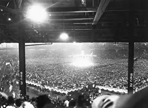 Boxing Fans Gathering in Yankee Stadium