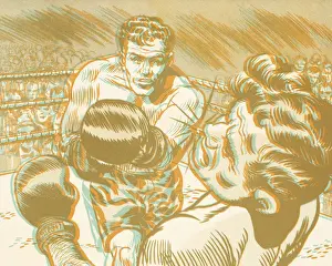 Macho Prints: Boxing Match