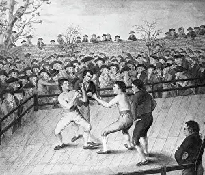 Boxing Through the Ages: A Stunning Visual Journal: The Boxing Match Between Richard Humphreys and Daniel Mendoza at Odiham