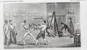 Boxing Through the Ages: A Stunning Visual Journal: Boxing Practice Scene
