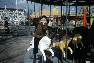 Dmitriupload1 Prints: Boy At Amusement Park