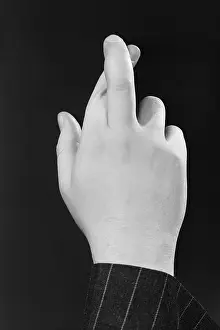 Desire Prints: Boy Crossing Fingers