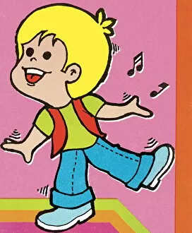 Images Dated 8th October 2003: Boy dancing