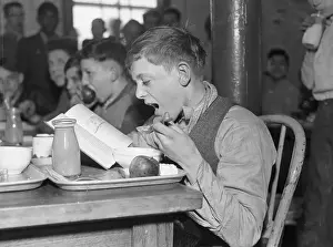 Lunch Prints: Boy Eating Lunch