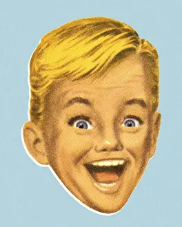 Amazing Prints: Boy with Excited Expression