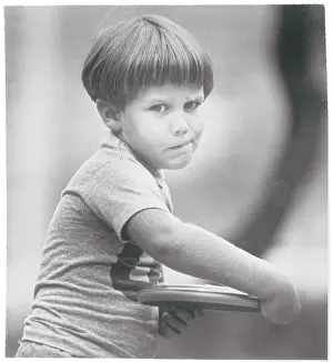Wethersfield Prints: Boy in Frisbee Throwing Stance