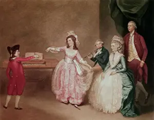 Boy and Girl Dancing Minuet