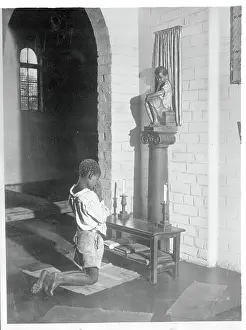 Johannesburg Prints: Boy Kneeling to Pray