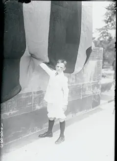 Honor Prints: Boy Lifting Awning