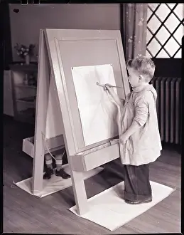Paintbrush Prints: Boy Painting