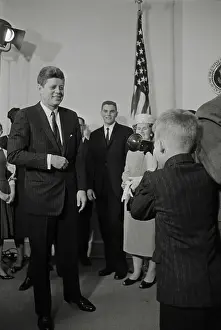 Guest Prints: Boy Photographing President Kennedy