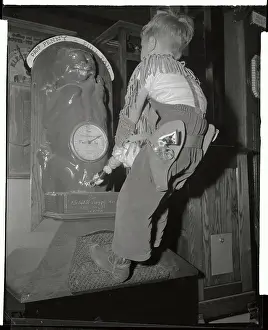 Disneyland Prints: Boy Playing Lion Tail Game at Disneyland