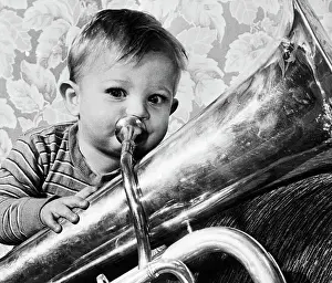 Boy Playing Tuba