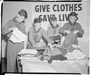 Generosity Prints: Boy Scouts at Cloth Drive