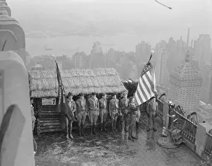 Teenage Boy Prints: Boy Scouts and Log Cabin atop RCA Building