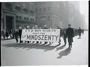 5th Avenue Prints: Boy Scouts Protesting in Parade