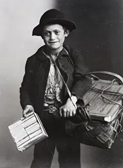 Pants Prints: Boy Selling Flypaper and Matches