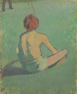 Prints of Boy sitting in the grass, 1886. Found in the collection of the Van Gogh Museum, Amsterdam. (Photo by Fine Art Images/Heritage Images/Getty Images) Echoes of Genius: Timeless Reproductions of a Master’s Vision: Boy sitting in the grass, 1886. Artist: Bernard, Émile (1868-1941)