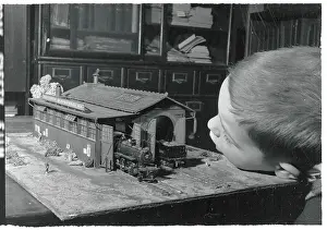 Hoboken Prints: Boy with Toy Building