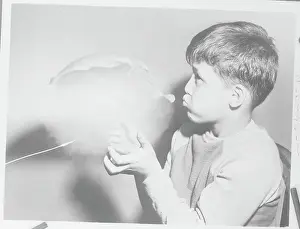 Stop Action Prints: Boy Watching Balloon Pop