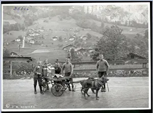 Milk Prints: Boys Delivering Milk In A Lauterbrunner