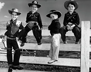 Outfit Prints: Boys Dressed as Cowboys