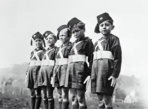 Boys in Military Costumes