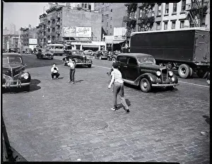 Boys Playing Ball In New York City
