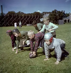 Boys Playing Football
