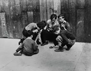 Huty32314 Prints: Boys Playing On Pavement
