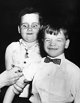 Poliomyelitis Prints: Boys Receiving Polio Vaccine