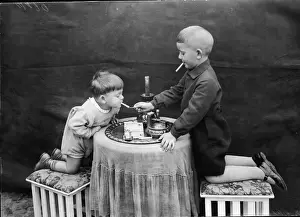 Two Boys Smoking