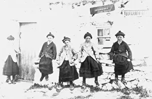 Boys Wearing Woolen Petticoats