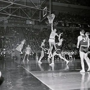 Bill Bradley Going up for Sure Basket