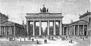 Entrance Collection: Brandenburg Gate around 1881, Berlin, Germany
