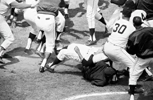Dominican Ethnicity Prints: Brawl Between Giants and Dodgers