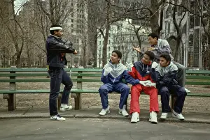 Huty32648 Prints: Breakdancers In New York